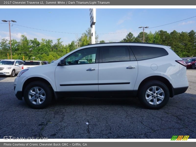 Summit White / Dark Titanium/Light Titanium 2017 Chevrolet Traverse LS