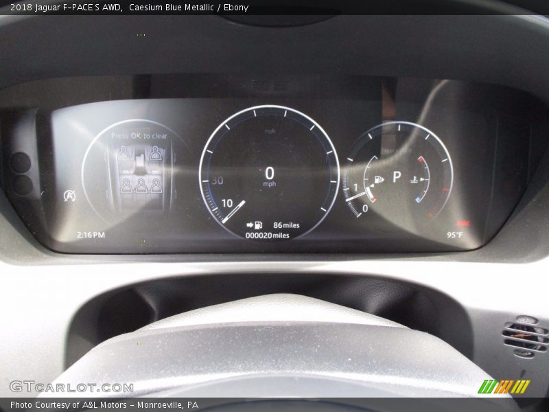 Caesium Blue Metallic / Ebony 2018 Jaguar F-PACE S AWD