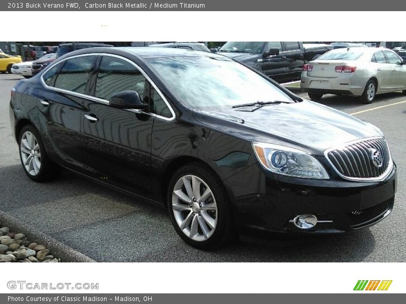 Carbon Black Metallic / Medium Titanium 2013 Buick Verano FWD