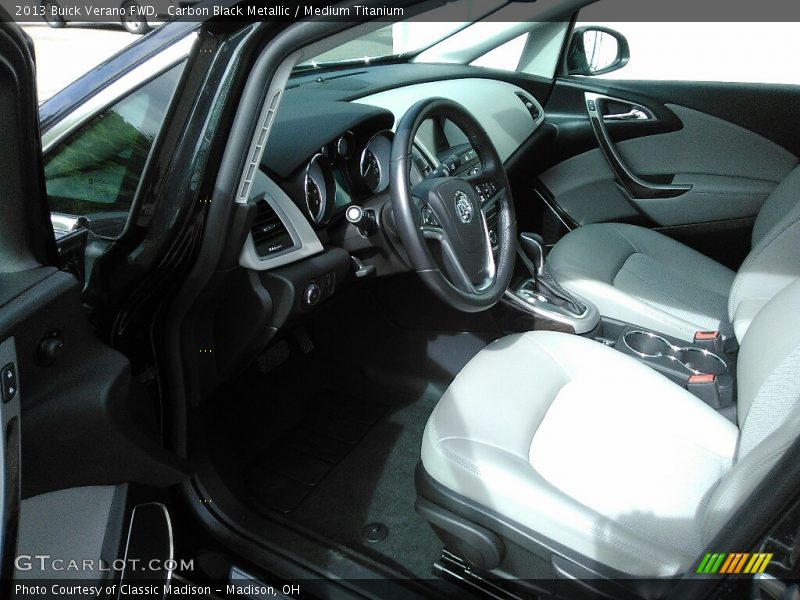 Carbon Black Metallic / Medium Titanium 2013 Buick Verano FWD