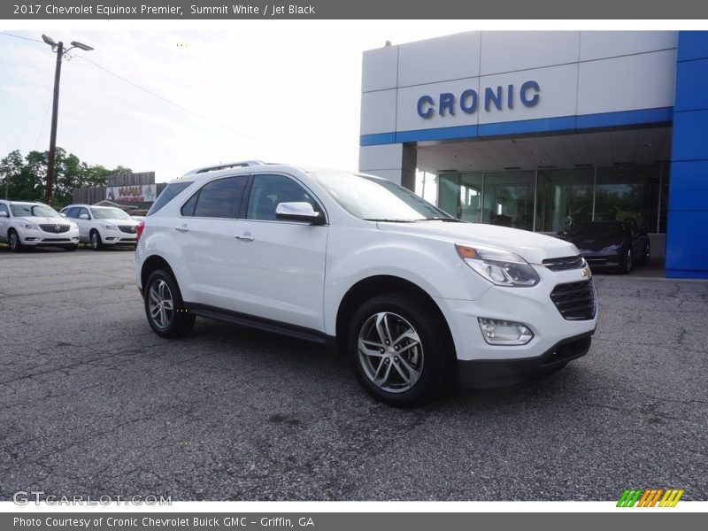 Summit White / Jet Black 2017 Chevrolet Equinox Premier