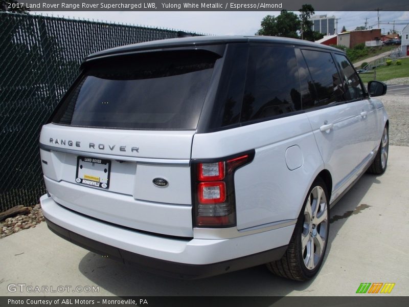 Yulong White Metallic / Espresso/Almond 2017 Land Rover Range Rover Supercharged LWB