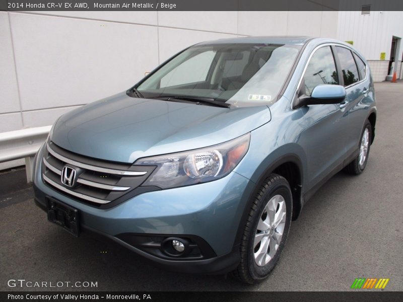 Mountain Air Metallic / Beige 2014 Honda CR-V EX AWD