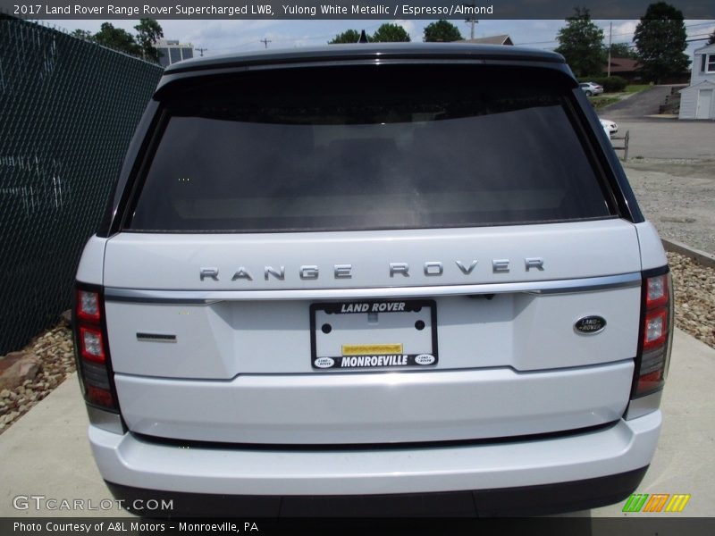 Yulong White Metallic / Espresso/Almond 2017 Land Rover Range Rover Supercharged LWB