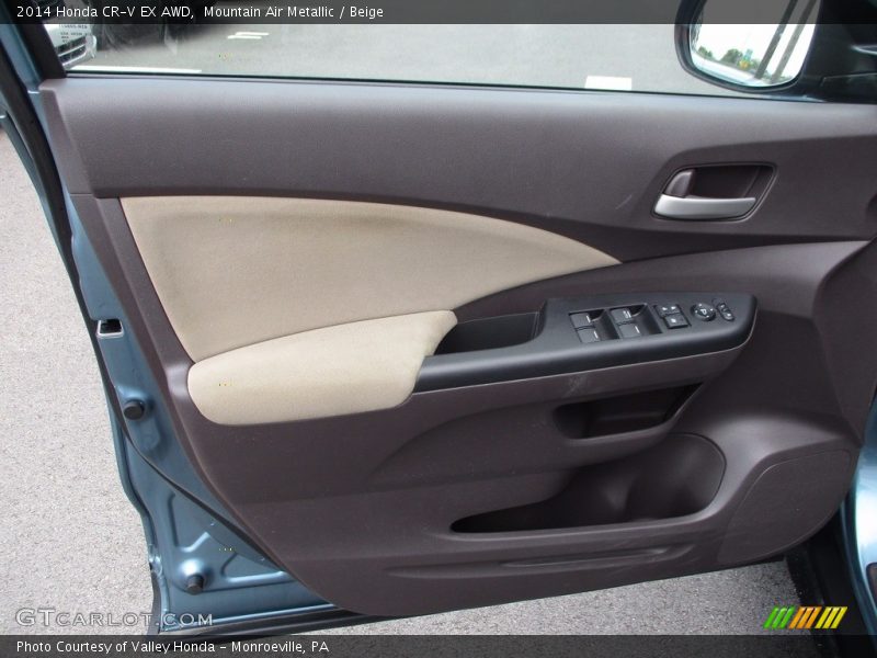 Mountain Air Metallic / Beige 2014 Honda CR-V EX AWD