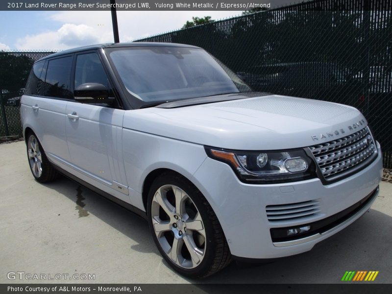 Yulong White Metallic / Espresso/Almond 2017 Land Rover Range Rover Supercharged LWB