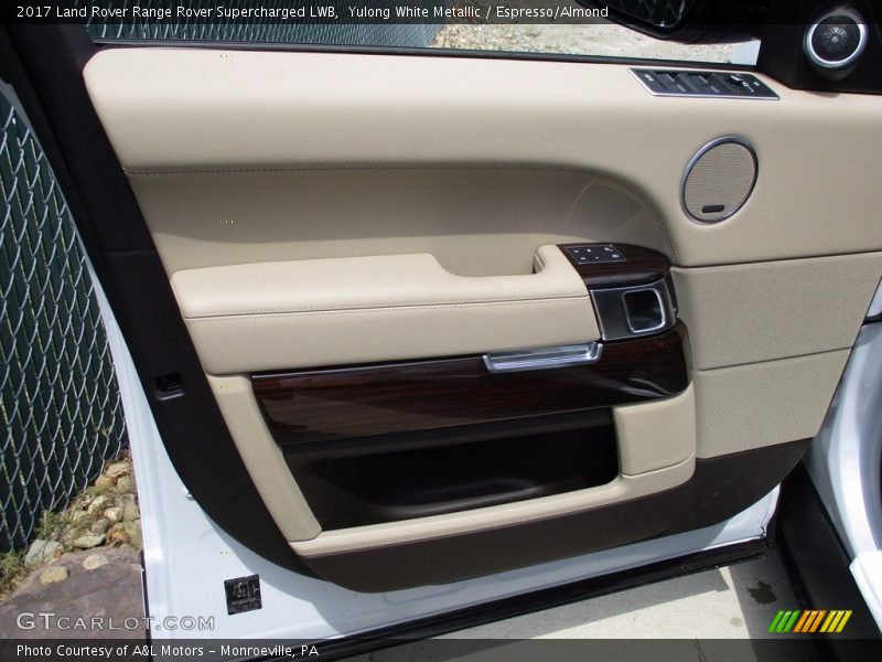 Yulong White Metallic / Espresso/Almond 2017 Land Rover Range Rover Supercharged LWB