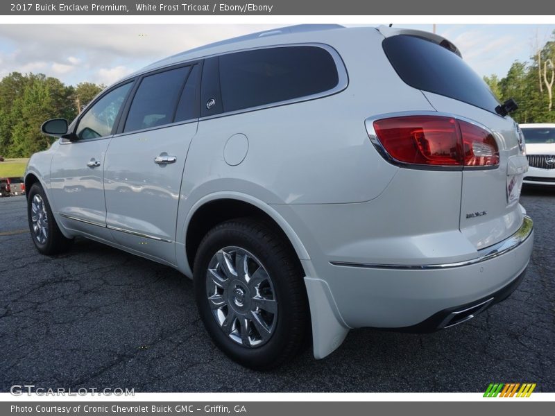 White Frost Tricoat / Ebony/Ebony 2017 Buick Enclave Premium