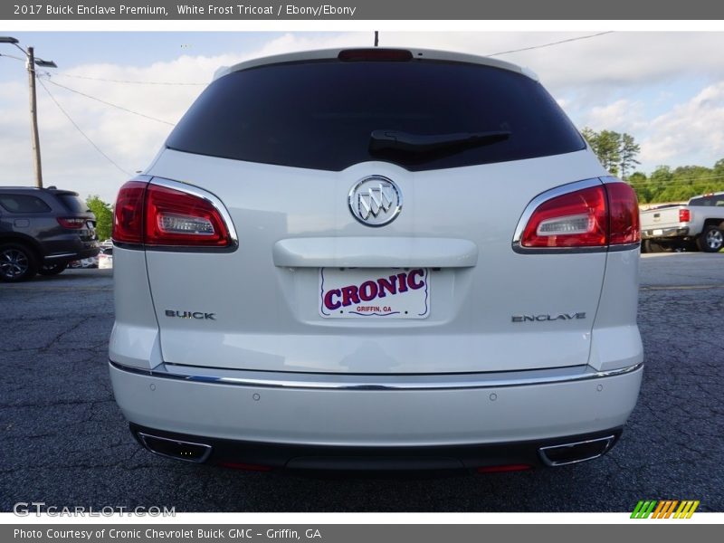 White Frost Tricoat / Ebony/Ebony 2017 Buick Enclave Premium