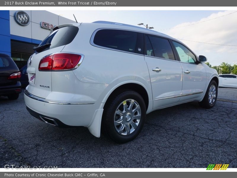 White Frost Tricoat / Ebony/Ebony 2017 Buick Enclave Premium