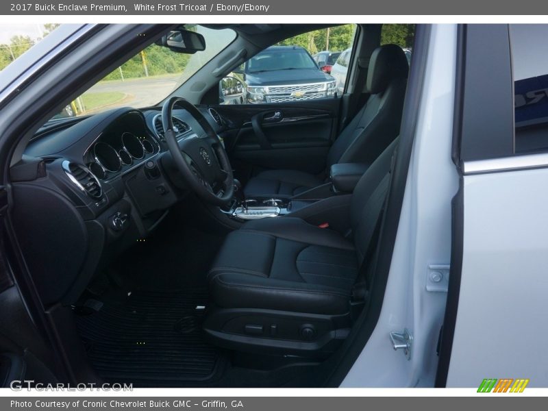 White Frost Tricoat / Ebony/Ebony 2017 Buick Enclave Premium