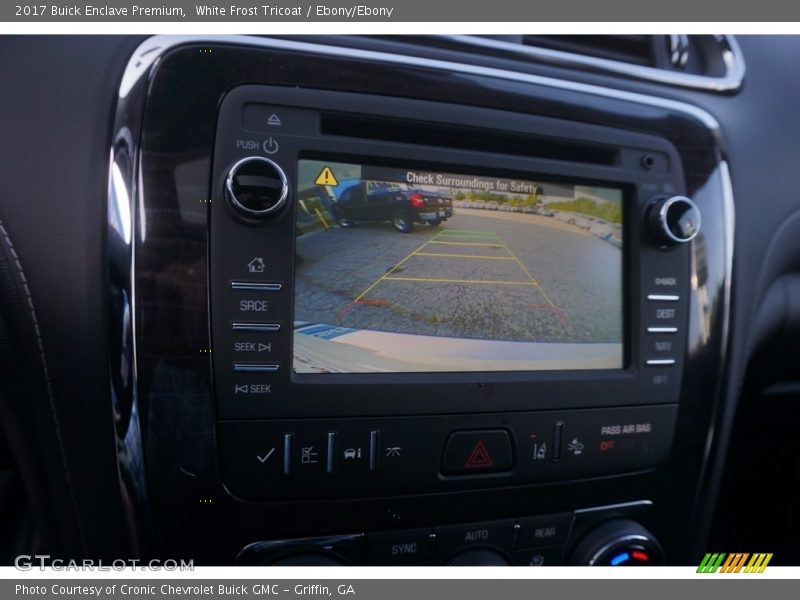 White Frost Tricoat / Ebony/Ebony 2017 Buick Enclave Premium