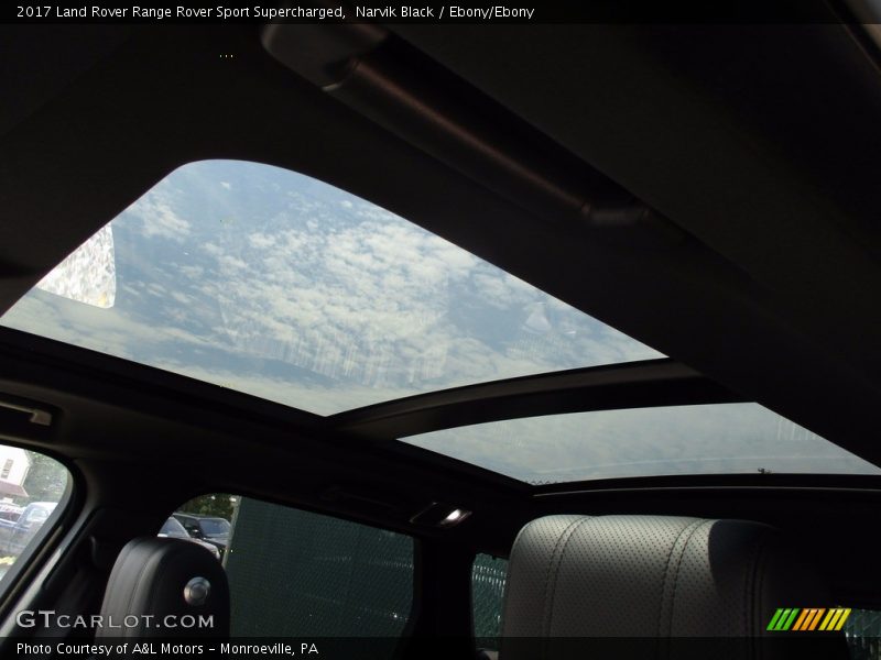 Narvik Black / Ebony/Ebony 2017 Land Rover Range Rover Sport Supercharged