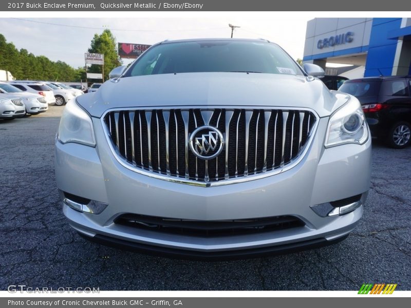 Quicksilver Metallic / Ebony/Ebony 2017 Buick Enclave Premium