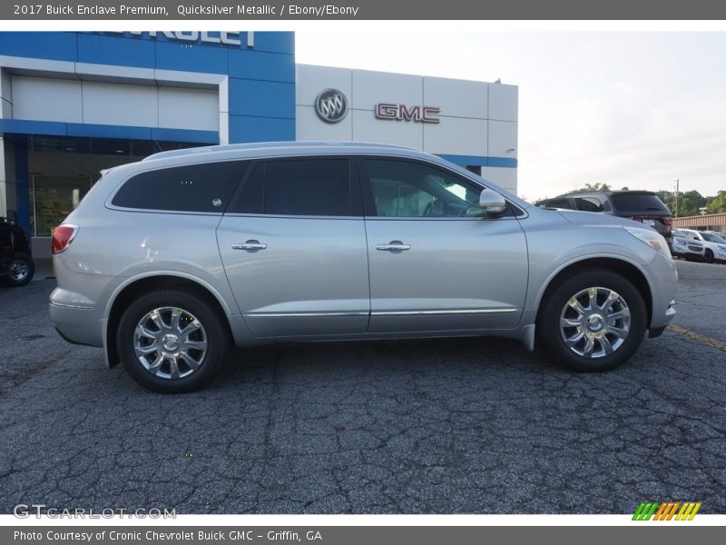 Quicksilver Metallic / Ebony/Ebony 2017 Buick Enclave Premium