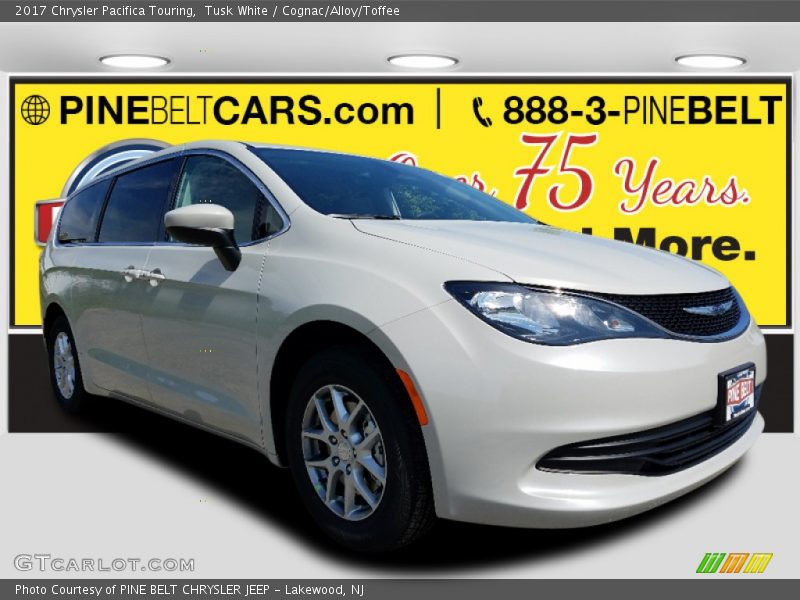 Tusk White / Cognac/Alloy/Toffee 2017 Chrysler Pacifica Touring