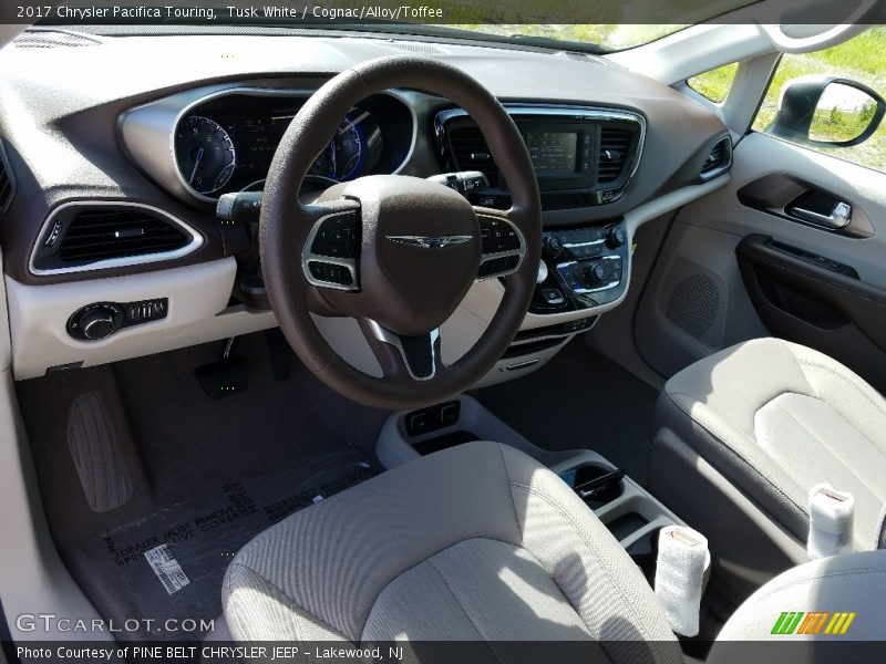 Tusk White / Cognac/Alloy/Toffee 2017 Chrysler Pacifica Touring