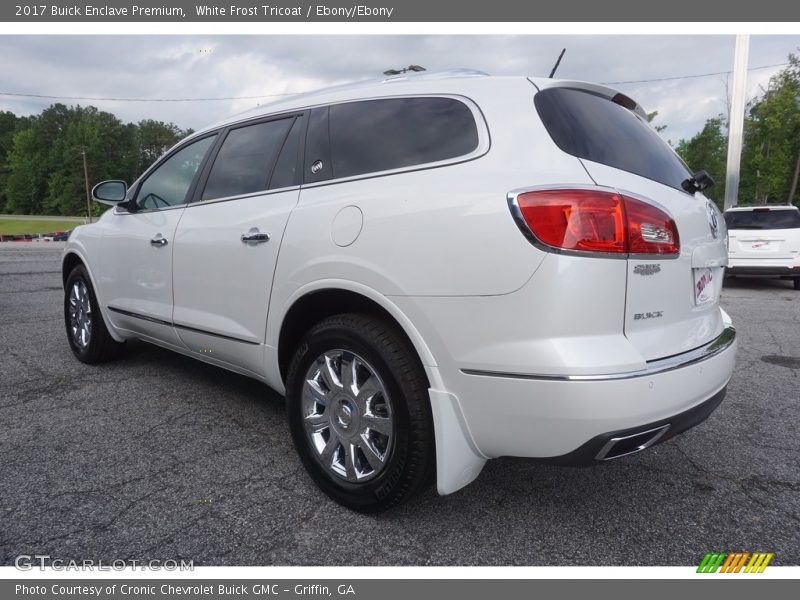 White Frost Tricoat / Ebony/Ebony 2017 Buick Enclave Premium