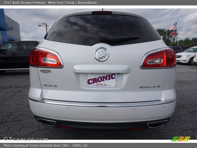 White Frost Tricoat / Ebony/Ebony 2017 Buick Enclave Premium