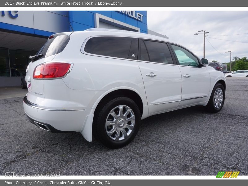 White Frost Tricoat / Ebony/Ebony 2017 Buick Enclave Premium