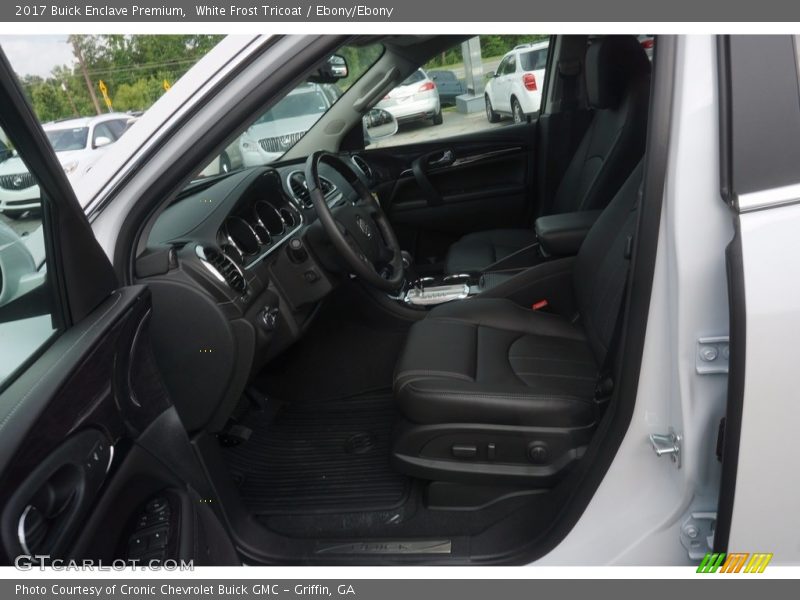 White Frost Tricoat / Ebony/Ebony 2017 Buick Enclave Premium