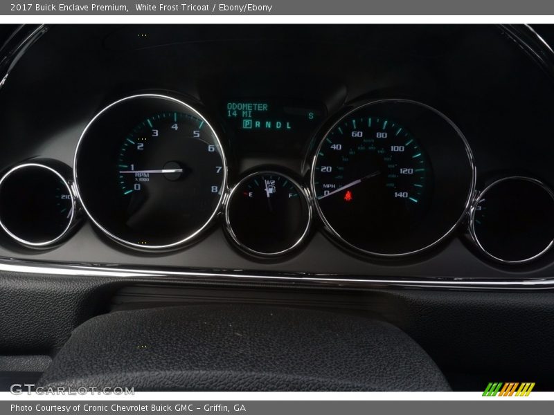 White Frost Tricoat / Ebony/Ebony 2017 Buick Enclave Premium