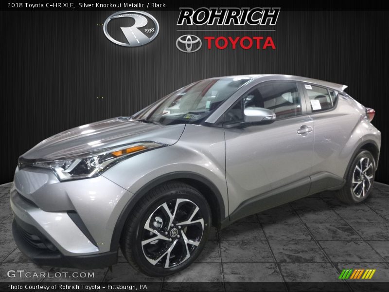 Silver Knockout Metallic / Black 2018 Toyota C-HR XLE