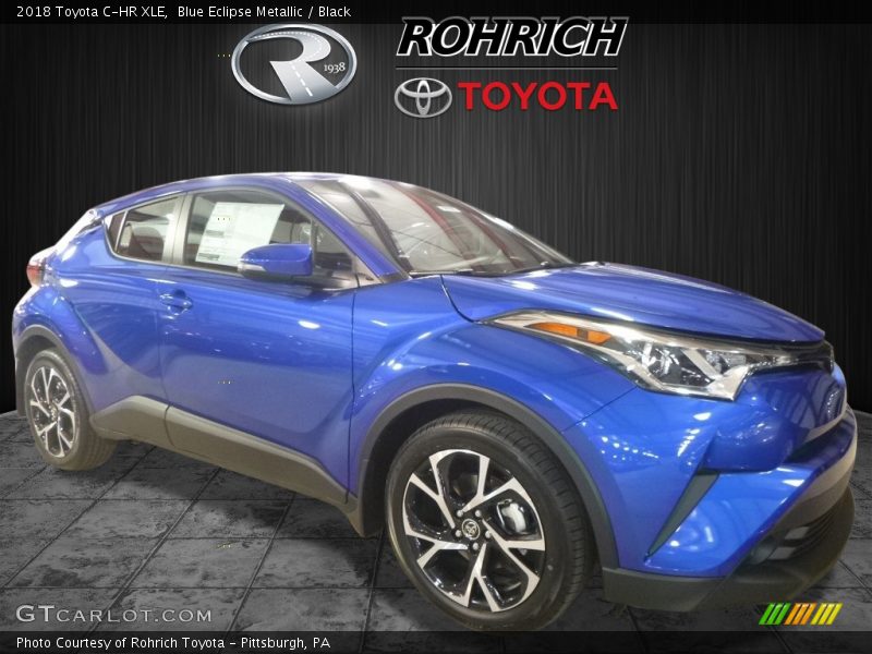 Blue Eclipse Metallic / Black 2018 Toyota C-HR XLE