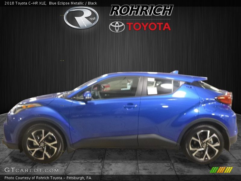 Blue Eclipse Metallic / Black 2018 Toyota C-HR XLE