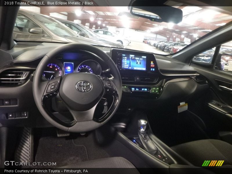 Blue Eclipse Metallic / Black 2018 Toyota C-HR XLE