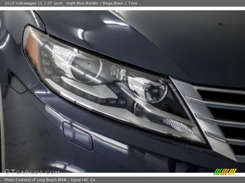 Night Blue Metallic / Beige/Black 2 Tone 2016 Volkswagen CC 2.0T Sport