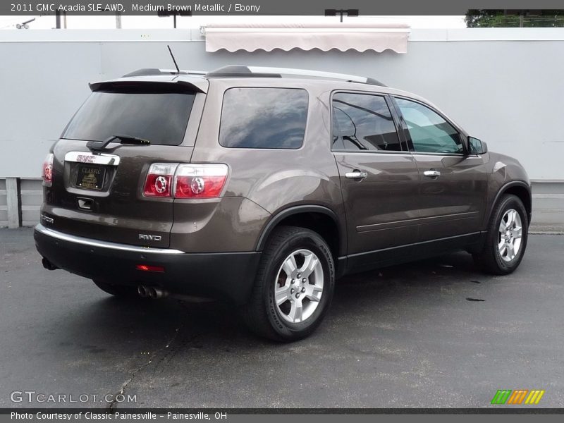 Medium Brown Metallic / Ebony 2011 GMC Acadia SLE AWD