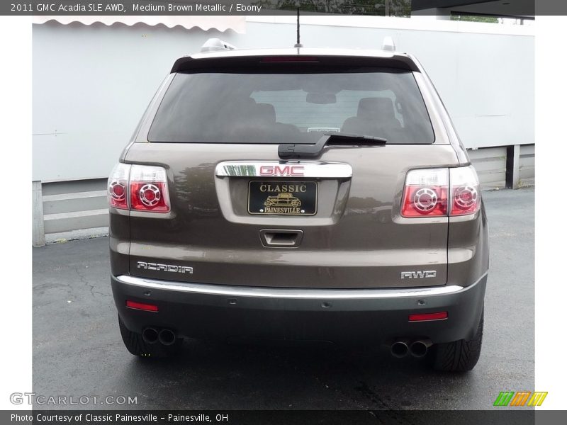 Medium Brown Metallic / Ebony 2011 GMC Acadia SLE AWD