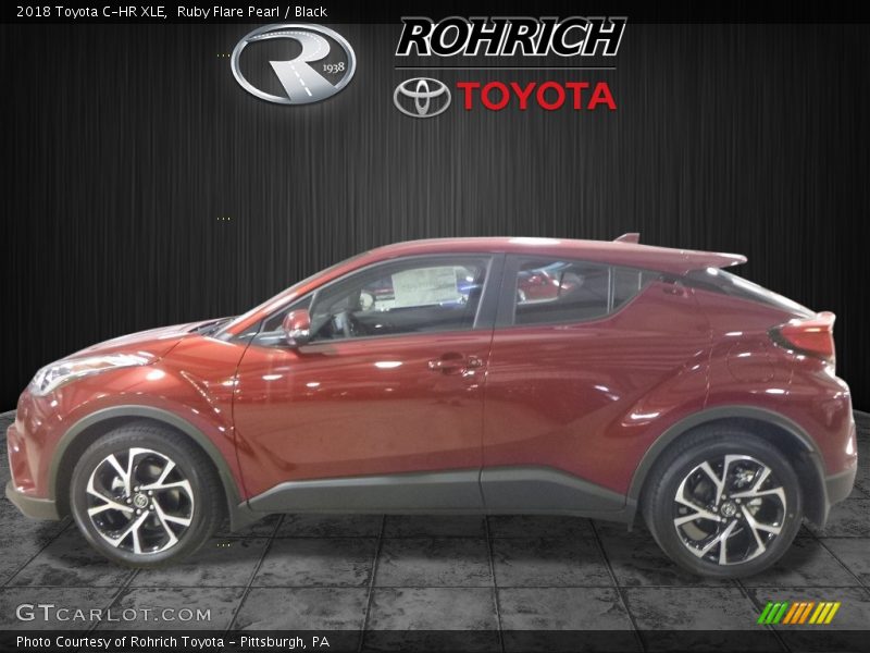Ruby Flare Pearl / Black 2018 Toyota C-HR XLE