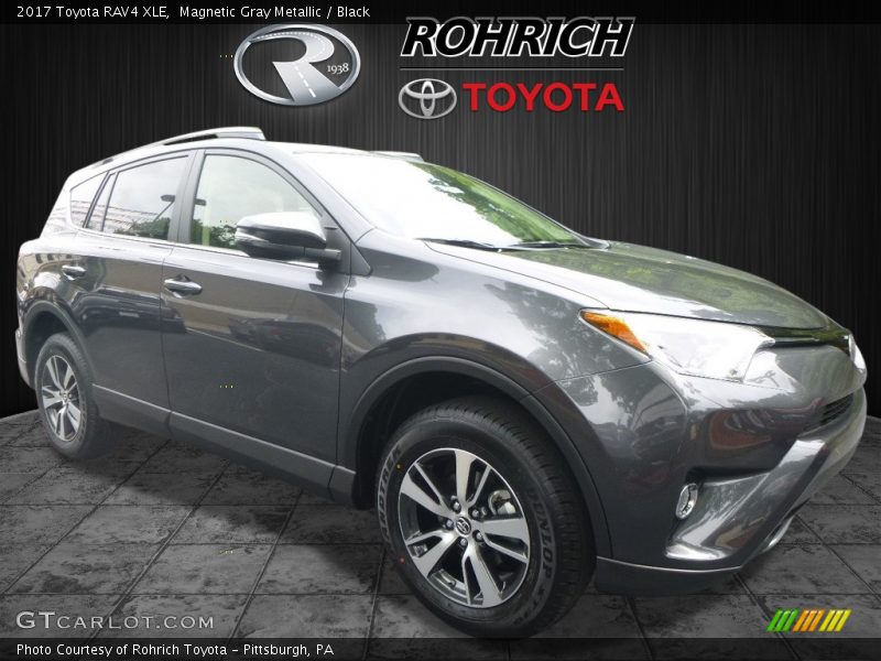 Magnetic Gray Metallic / Black 2017 Toyota RAV4 XLE