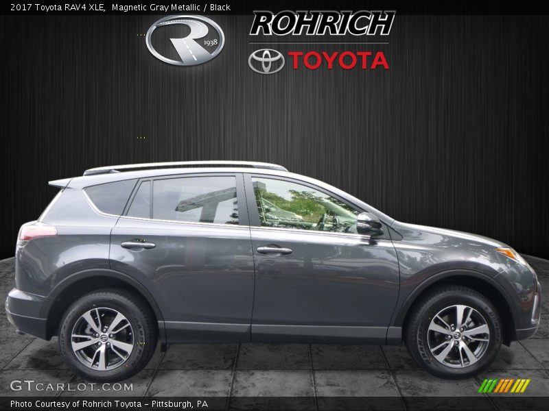 Magnetic Gray Metallic / Black 2017 Toyota RAV4 XLE