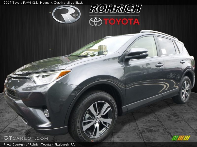 Magnetic Gray Metallic / Black 2017 Toyota RAV4 XLE