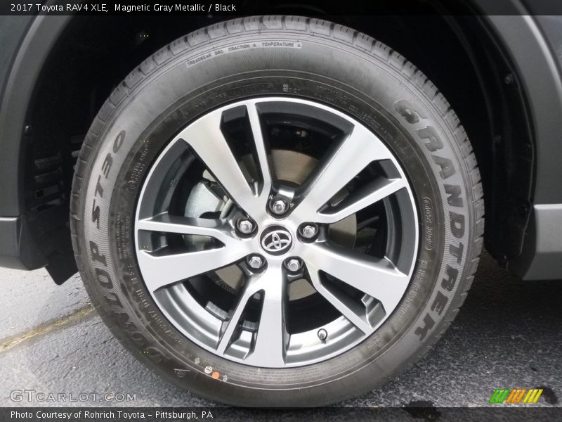 Magnetic Gray Metallic / Black 2017 Toyota RAV4 XLE