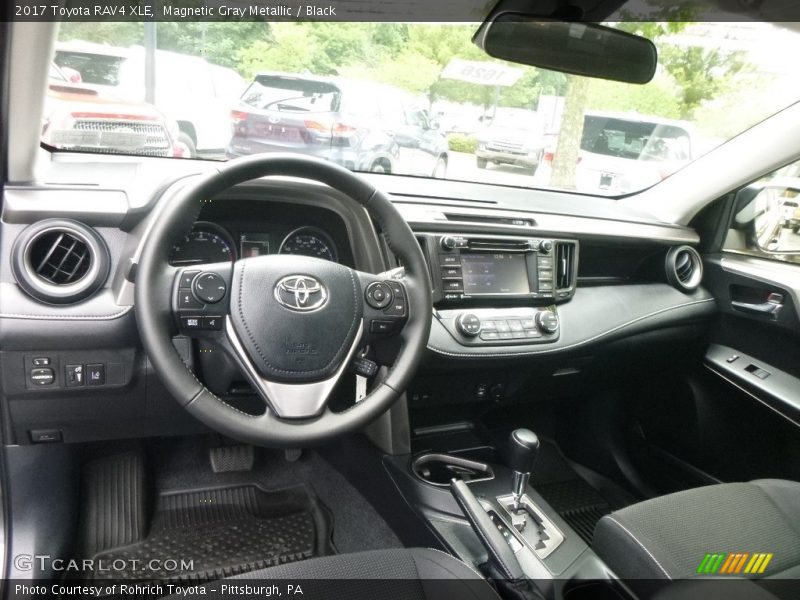 Magnetic Gray Metallic / Black 2017 Toyota RAV4 XLE