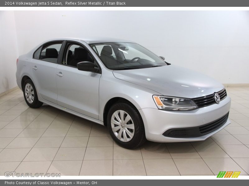Reflex Silver Metallic / Titan Black 2014 Volkswagen Jetta S Sedan