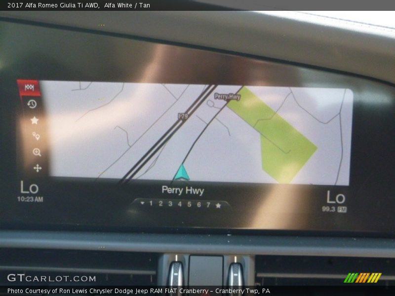 Alfa White / Tan 2017 Alfa Romeo Giulia Ti AWD