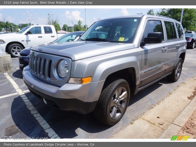 Billet Silver Metallic / Dark Slate Gray 2016 Jeep Patriot Sport
