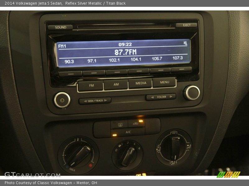 Reflex Silver Metallic / Titan Black 2014 Volkswagen Jetta S Sedan