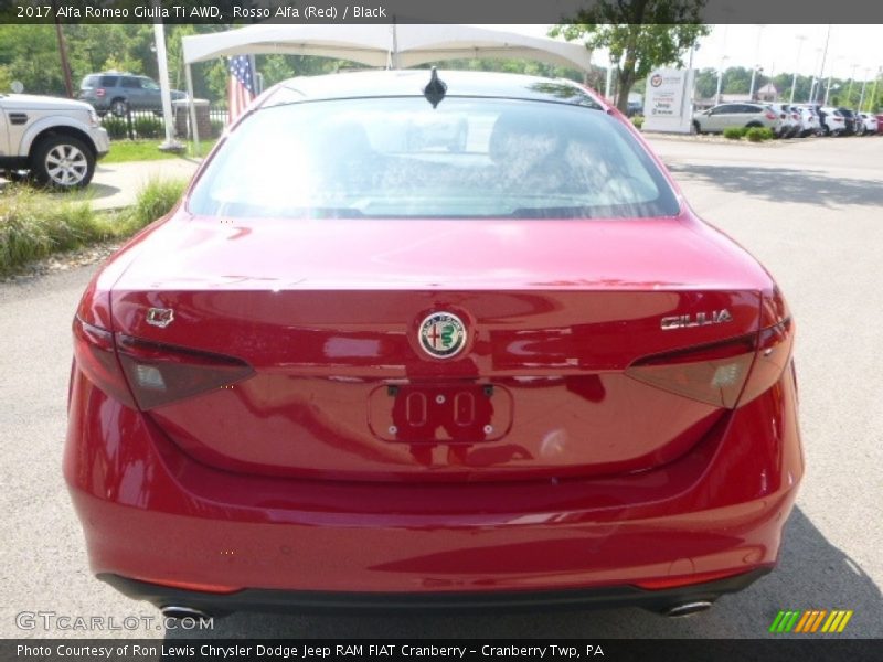 Rosso Alfa (Red) / Black 2017 Alfa Romeo Giulia Ti AWD