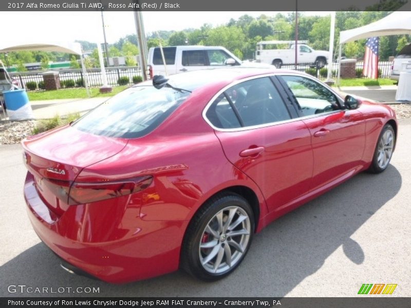 Rosso Alfa (Red) / Black 2017 Alfa Romeo Giulia Ti AWD