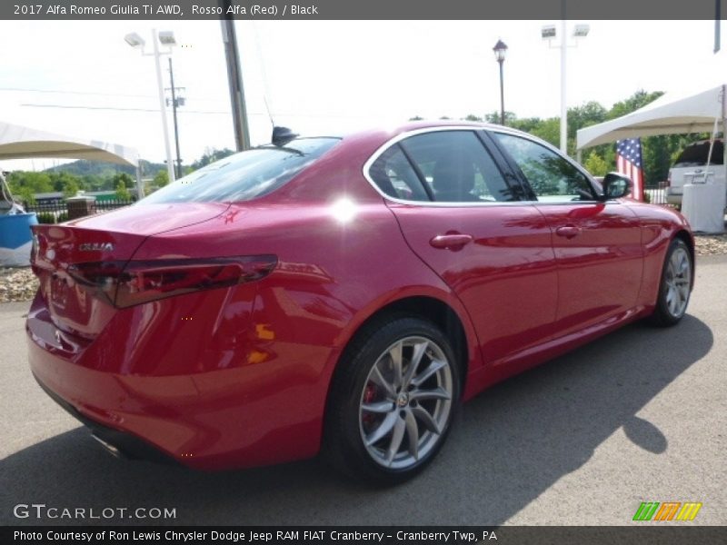 Rosso Alfa (Red) / Black 2017 Alfa Romeo Giulia Ti AWD