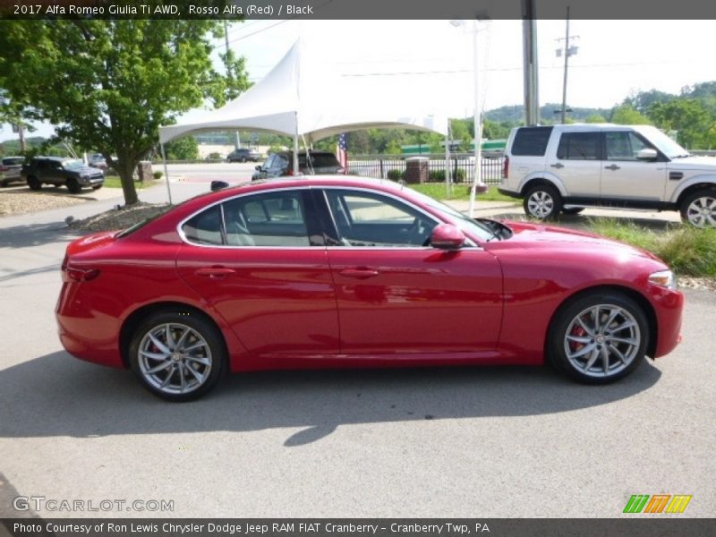 Rosso Alfa (Red) / Black 2017 Alfa Romeo Giulia Ti AWD