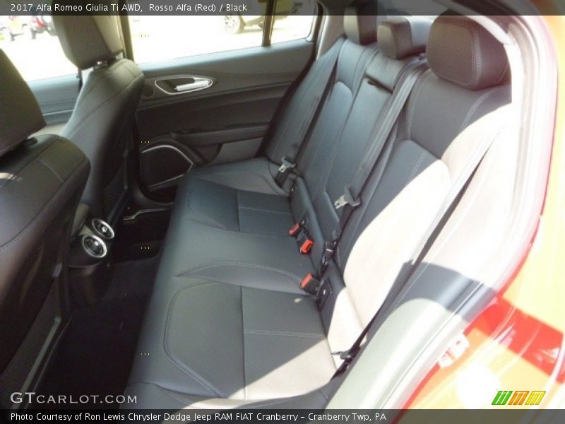Rosso Alfa (Red) / Black 2017 Alfa Romeo Giulia Ti AWD