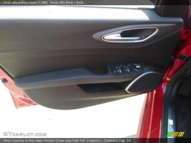 Rosso Alfa (Red) / Black 2017 Alfa Romeo Giulia Ti AWD