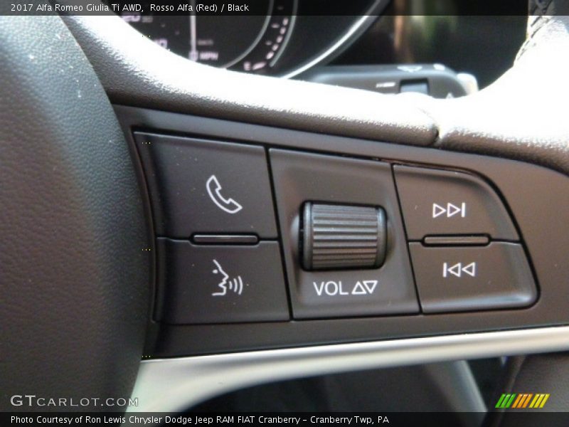 Rosso Alfa (Red) / Black 2017 Alfa Romeo Giulia Ti AWD